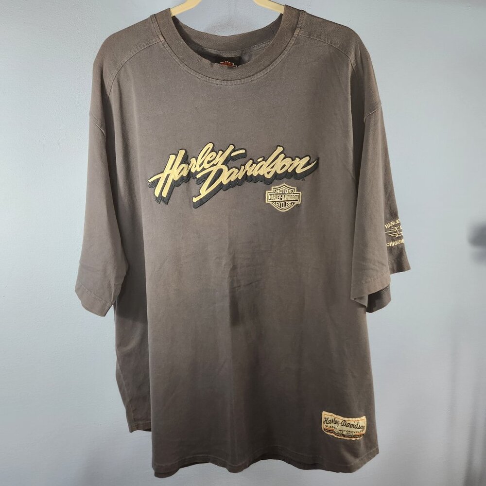 Vintage Harley Davidson Gray Tee 2005 Chambersburg, PA 100% Cotton (OO-31)